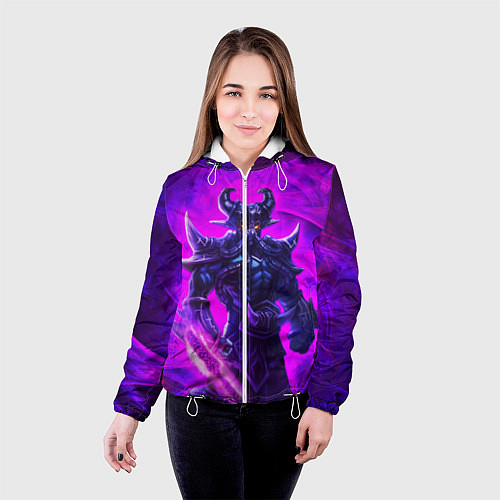 Женская куртка Пурпурный / 3D-Белый – фото 4