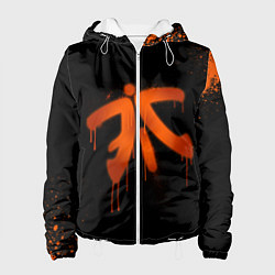 Куртка с капюшоном женская Fnatic: Black collection, цвет: 3D-белый