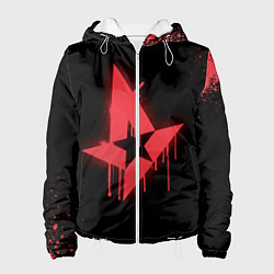Куртка с капюшоном женская Astralis: Black collection, цвет: 3D-белый