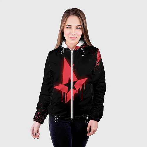 Женская куртка Astralis: Black collection / 3D-Белый – фото 4