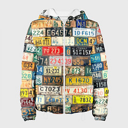 Женская куртка Автомобильные номера мира