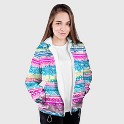 Куртка с капюшоном женская Нежный xолод, цвет: 3D-белый — фото 2