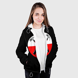 Куртка с капюшоном женская Pink Floyd: Hammers, цвет: 3D-белый — фото 2