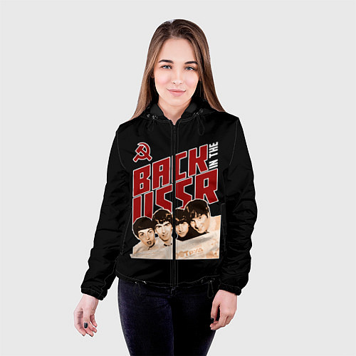 Женская куртка Back in the USSR / 3D-Черный – фото 4