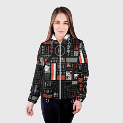 Куртка с капюшоном женская 21 Pilots: Geometry, цвет: 3D-белый — фото 2