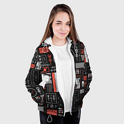 Куртка с капюшоном женская 21 Pilots: Geometry, цвет: 3D-белый — фото 2