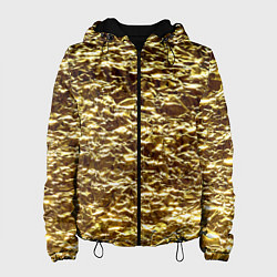 Куртка с капюшоном женская Золотой, цвет: 3D-черный