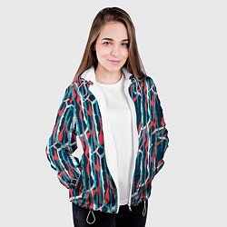 Куртка с капюшоном женская Graffiti, цвет: 3D-белый — фото 2