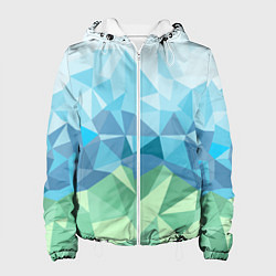 Куртка с капюшоном женская URAL polygonal, цвет: 3D-белый