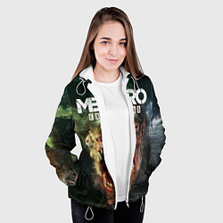 Куртка с капюшоном женская Metro Exodus, цвет: 3D-белый — фото 2
