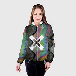 Куртка с капюшоном женская The XX: Neon Colour, цвет: 3D-белый — фото 2