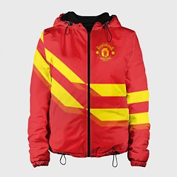 Куртка с капюшоном женская Manchester United 3, цвет: 3D-черный