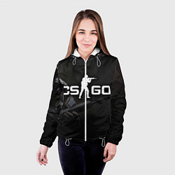 Куртка с капюшоном женская CS:GO SWAT, цвет: 3D-белый — фото 2