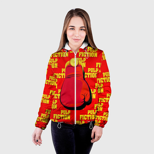 Женская куртка Pulp Fiction: Boxing glove / 3D-Белый – фото 4