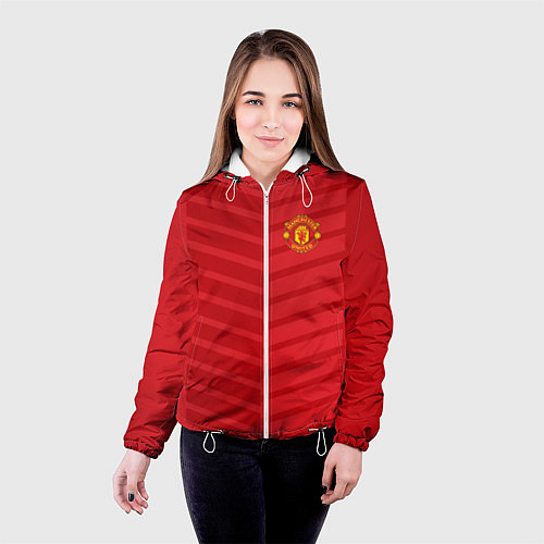 Женская куртка FC Manchester United: Reverse / 3D-Белый – фото 4