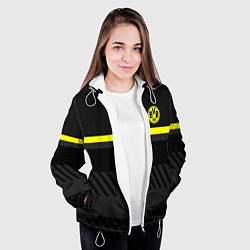 Куртка с капюшоном женская FC Borussia 2018 Original #3, цвет: 3D-белый — фото 2