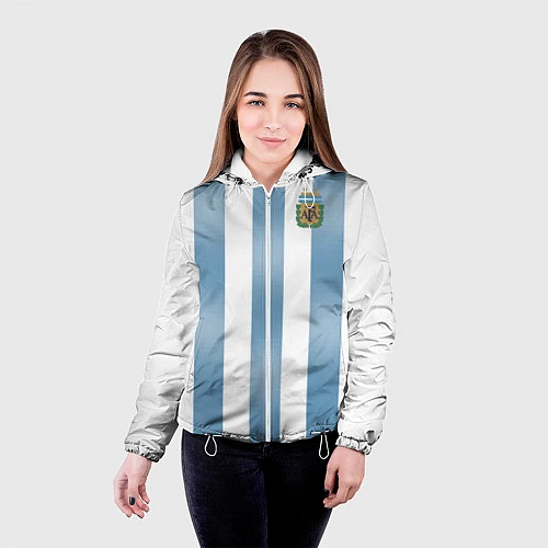Женская куртка Сборная Аргентины: ЧМ-2018 / 3D-Белый – фото 4