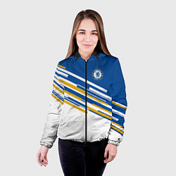 Куртка с капюшоном женская FC Chelsea: Colour Line, цвет: 3D-черный — фото 2