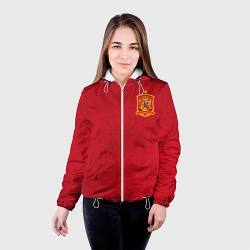 Женская куртка Сборная Испании / 3D-Белый – фото 4
