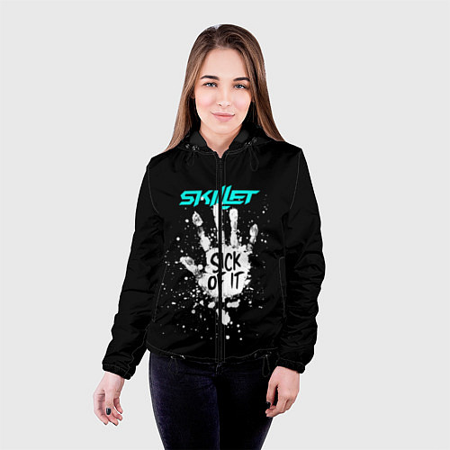 Женская куртка Skillet: Sick of it / 3D-Черный – фото 4