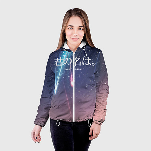 Женская куртка Your Name / 3D-Белый – фото 4