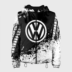 Куртка с капюшоном женская Volkswagen: Black Spray, цвет: 3D-черный