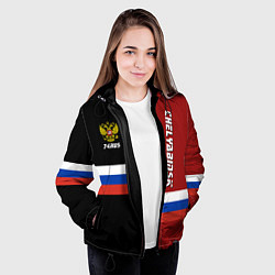 Куртка с капюшоном женская Chelyabinsk, Russia, цвет: 3D-черный — фото 2