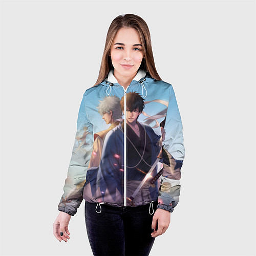 Женская куртка Gintama / 3D-Белый – фото 4