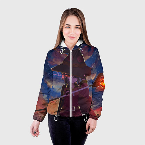 Женская куртка KonoSuba / 3D-Белый – фото 4