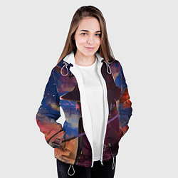 Куртка с капюшоном женская KonoSuba, цвет: 3D-белый — фото 2