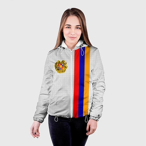 Женская куртка I Love Armenia / 3D-Белый – фото 4