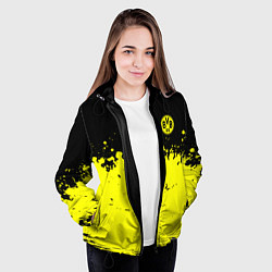 Куртка с капюшоном женская FC Borussia Sport, цвет: 3D-черный — фото 2