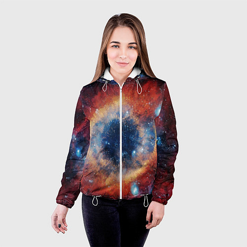 Женская куртка Взрыв к космосе / 3D-Белый – фото 4