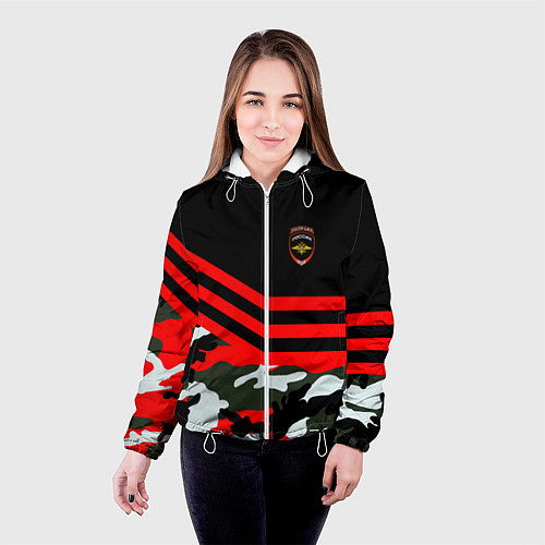 Женская куртка Полиция: Камуфляж / 3D-Белый – фото 4