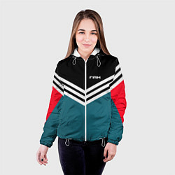 Куртка с капюшоном женская Firm 90s: Arrows Style, цвет: 3D-белый — фото 2