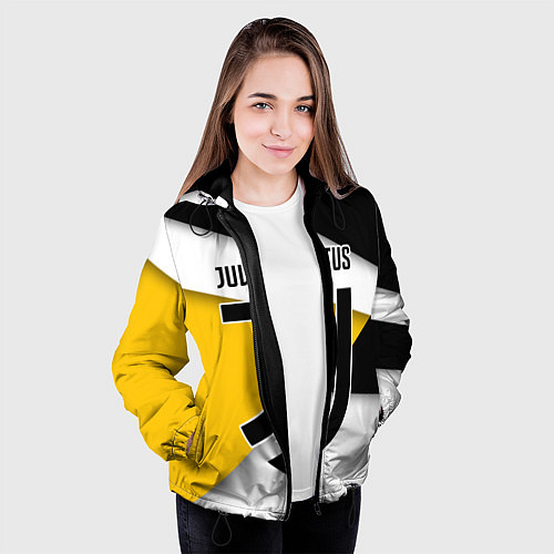 Женская куртка FC Juventus / 3D-Черный – фото 3