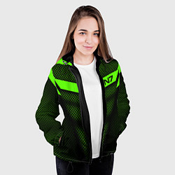 Куртка с капюшоном женская N7: Green Armor, цвет: 3D-черный — фото 2