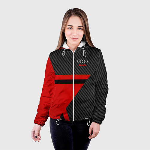 Женская куртка Audi: Carbon Star / 3D-Белый – фото 4