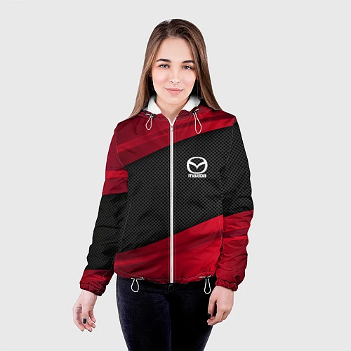 Женская куртка Mazda: Red Sport / 3D-Белый – фото 4