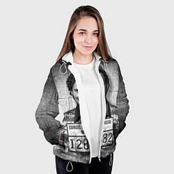 Куртка с капюшоном женская Пабло Эскобар, цвет: 3D-белый — фото 2