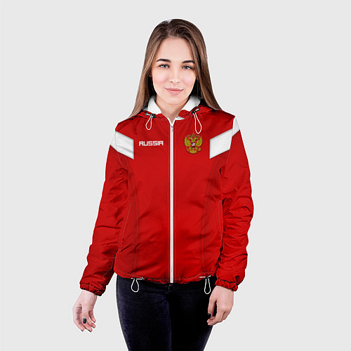 Женская куртка Сборная России / 3D-Белый – фото 4