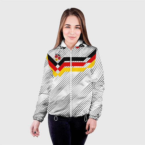 Женская куртка Немецкий футбол / 3D-Белый – фото 4
