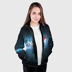 Куртка с капюшоном женская NASA: Space Light, цвет: 3D-черный — фото 2