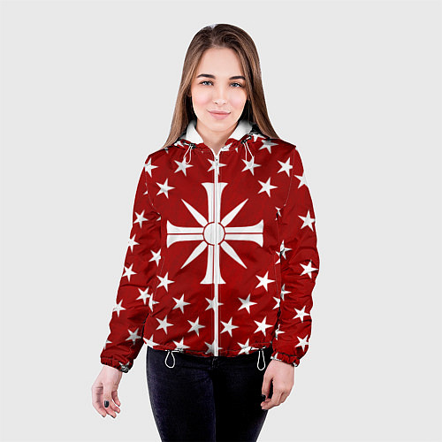 Женская куртка Far Cry 5: Red Cult / 3D-Белый – фото 4