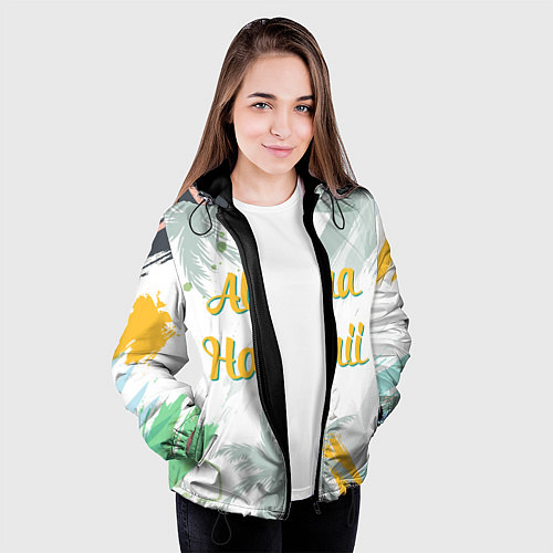 Женская куртка Aloha Hawaii / 3D-Черный – фото 3