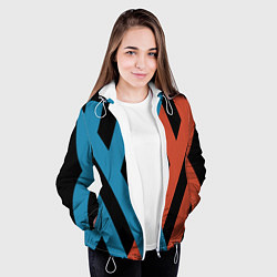 Куртка с капюшоном женская Darling in the Franxx, цвет: 3D-белый — фото 2
