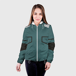 Куртка с капюшоном женская MHA IZUKU MIDORIYA, цвет: 3D-белый — фото 2