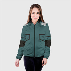 Куртка с капюшоном женская MHA IZUKU MIDORIYA, цвет: 3D-черный — фото 2