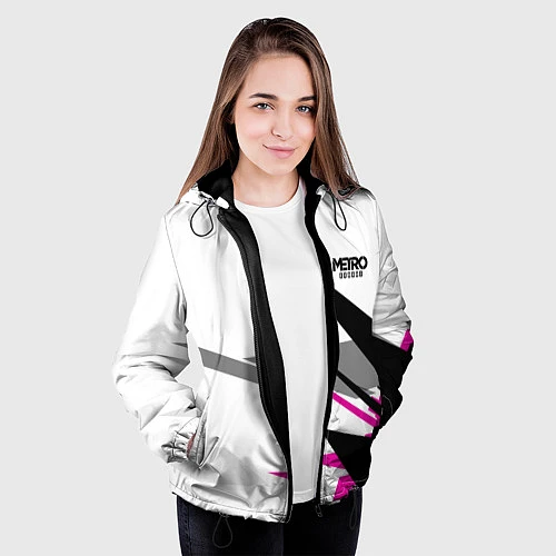 Женская куртка Metro Exodus: White Style / 3D-Черный – фото 3