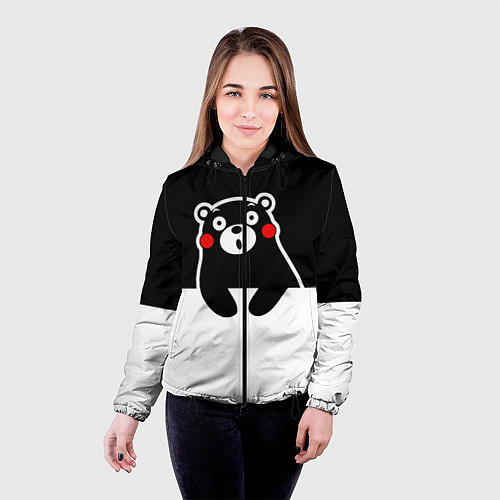 Женская куртка Kumamon Surprised / 3D-Черный – фото 4
